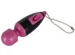 Key Ring - mini masszírozó vibrátor (fekete-pink)