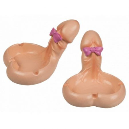 Out of The Blue - Rózsaszín masnis pénisz hamutartó