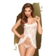 Penthouse - Flawless Love L/XL - Szexi, fehér babydoll