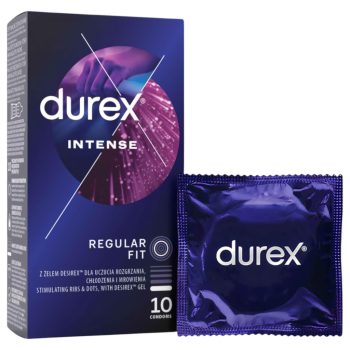 Durex Intense - bordázott és pontozott óvszer (10db) 