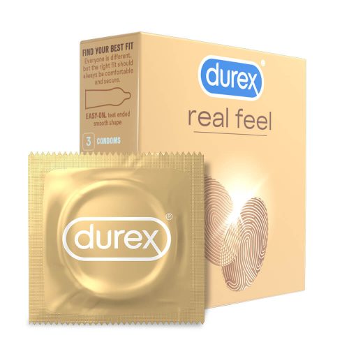 DUREX REAL FEEL - LATEXMENTES ÓVSZER (3DB)