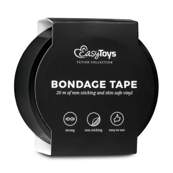 Easytoys - Premium bondage tape - fekete (20m)