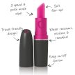 SCREAMING LIPSTICK - Rúzs vibrátor - fekete, pink
