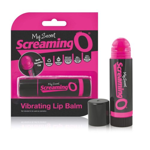 SCREAMING LIP BALM - Rúzs Vibrátor - Fekete, pink