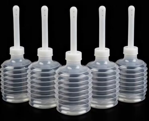EwToys Mini Clean – hordozható anális tisztító pumpa (átlátszó) 200ml