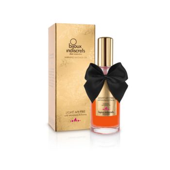   Bijoux Indiscrets APHRODISIA LIGHT MY FIRE - Wild Strawberry Warming Oil- Forrósító hatású masszázsolaj méz és vadmálna illattal
