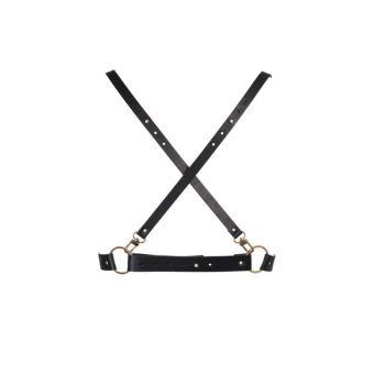   Bijoux Indiscrets MAZE - X Harness black- Fekete 100% vegán szexi test hám