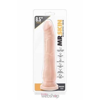   Blush - Mr. Skin Realistic Cock Basic 8.5 inch Beige - Letapasztható, élethű dildó 22cm