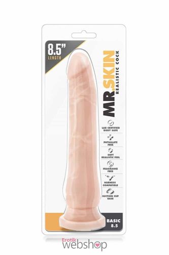 Blush - Mr. Skin Realistic Cock Basic 8.5 inch Beige - Letapasztható, élethű dildó 22cm