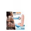 DR. SKIN 7INCH SELF LUBRICATING DILDO - Herés, vízálló, letapasztható hevederbe is helyezhető dildó