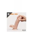 DR. SKIN 7INCH SELF LUBRICATING DILDO - Herés, vízálló, letapasztható hevederbe is helyezhető dildó