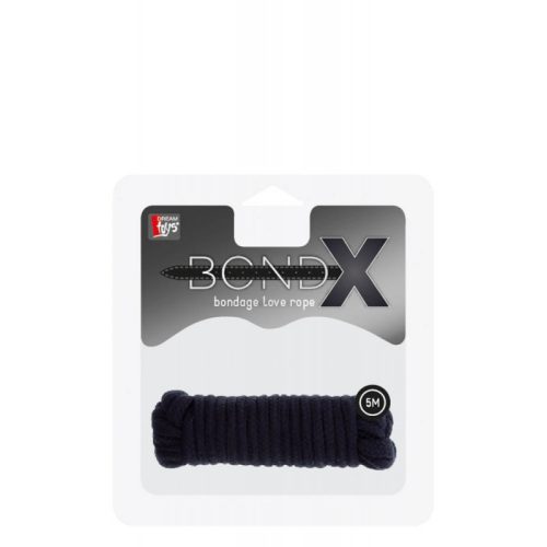 Bondx Love Rope 5 m Black - Fekete, pamut kötöző