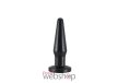 Charmly Toy Diamond Plug Medium - Anal Plug M - Fekete análdugó