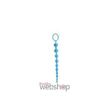 A kék színű Charmly Toy 10 növekvő méretű golyóból álló análsor garantált izgalmat nyújt.