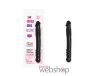 Charmly Toy Double Dong 10" Black- Flexibilis, fekete, kétvégű dildó