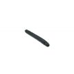 Charmly Pliable Double Dong 13" Black - Fekete, erezett felületű, kétvégű dildó