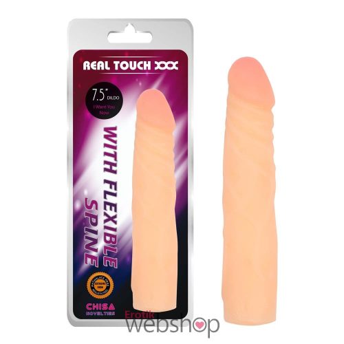 Chisa Novelties - Real Touch XXX With Flexible Spine 7.5 inch - Élethű dildó 19 cm