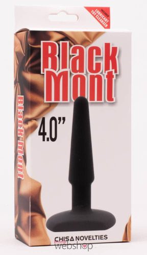 Chisa Novelties - Black Mont Plug - Fekete, szilikon Análdugó 4 inch 