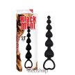 Az orvosi minőségű szilikonból készített Chisa Novelties Elite Lover's Beads fekete análsor hosszú.
