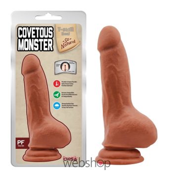   Chisa Novelties - Covetous Monster-Latin - Felcsatolható hevederbe illeszthető, letapasztható dildó 20 cm