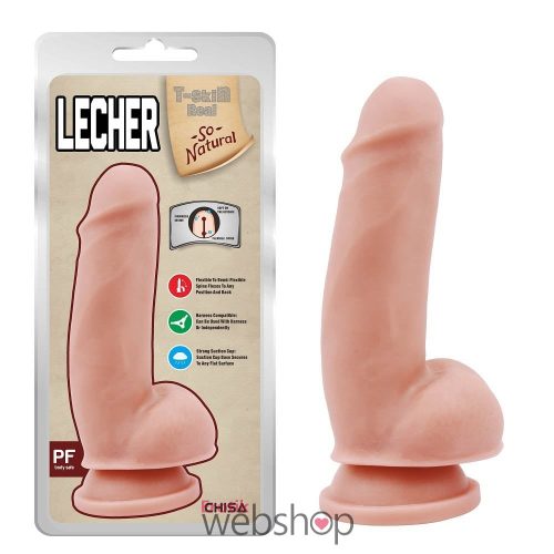 Chisa Lecher-Flesh- Letapasztható, herés, testszínű dildó 18cm