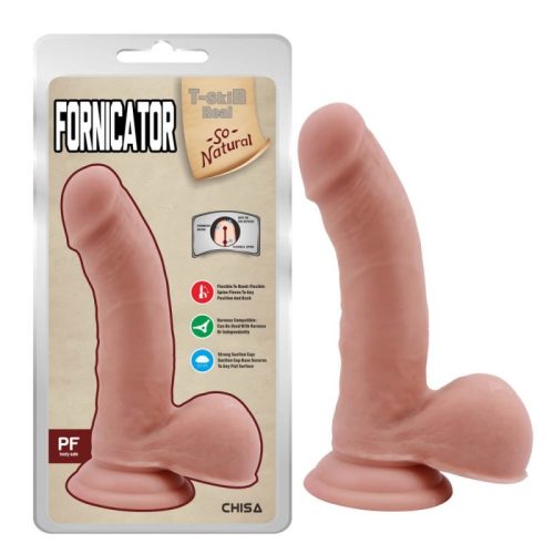 Fornicator-Flesh - Herés, vízálló, letapasztható dildó