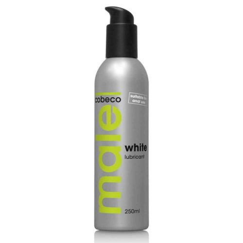 MALE white color lubricant - 250 ml - Enyhén zsibbasztó, extra sűrű, anál síkosító