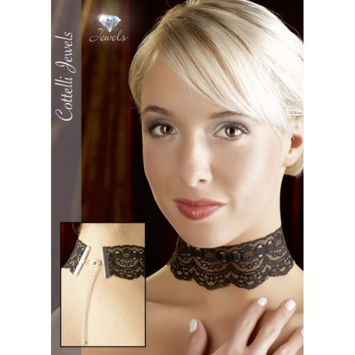 Lace necklace - Fekete, csipkés nyakdísz 