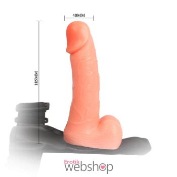   Debra Ultra Cyberskin Strap-on Penis Flash- Herékkel kiegészített felcsatolható szett