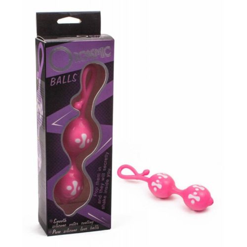 Debra - Orgasmic Balls Pink - Rózsaszín, szilikon gésa golyó