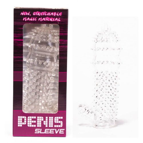 Penis Sleeve Clear 1- Csiklóizgatós, átlátszó, péniszköpeny