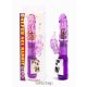 Debra Super Sex Rabbit Vibrator Purple- Fémgyöngyös vibrátor vibráló kis nyuszival 