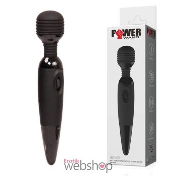   Pretty Love Power Wand Black - Fekete, kompakt kivitelű masszírozó, vízálló Wand