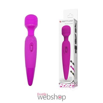   Pretty Love Power Wand Purple - Lila, kompakt kivitelű masszírozó, vízálló Wand
