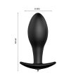 Pretty Love Vibrating Anal Stimulation Plug 1 – távirányítós vibrációs anál plug, 12 rezgés – fekete