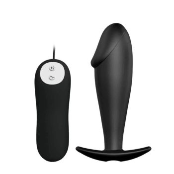   Pretty Love Vibrating Anal Stimulation Plug 2 - Fekete, szilikon vibrációs análdugó