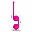 Pretty Love Kegel Tighten Up III Pink - Rózsaszín, szilikon gésagolyó, hüvely-súlyokkal