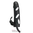 Pretty Love Penis Sleeve With Ball Strap- Kétágú, vibrátoros péniszköpeny