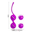 Pretty Love Kegel Tighten Up I Purple - Lila, szilikon gésagolyó, hüvely-súlyokkal