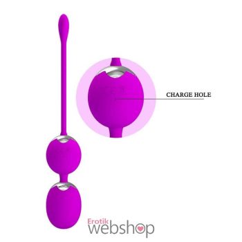   Pretty Love Werner - Lila, vibrátoros, vízálló gésagolyó 