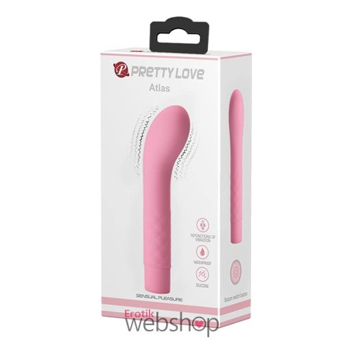 Pretty Love Atlas Baby Pink - Rózsaszín, G-pontos, vízálló mini vibrátor