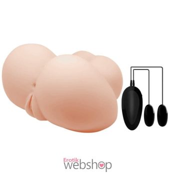   Crazy Bull - Vibrációs tojásokkal ellátott maszturbátor, vaginát illetve ánuszt formázó testnyílásokkal - Nagy méret 1,5 kg.