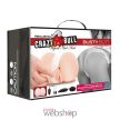 Crazy Bull - Vibrációs tojásokkal ellátott maszturbátor, vaginát illetve ánuszt formázó testnyílásokkal - Nagy méret 1,5 kg.