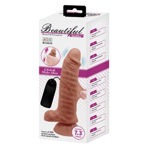 A Beautiful Maddox 7,3" Dildo - Letapasztható, herés, távirányítós dildó állítható szexjátékszer.