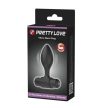 Pretty Love Vibra Butt Plug Black - Fekete, vibrációs anál tágító