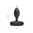 Pretty Love Vibra Butt Plug Black - Fekete, vibrációs anál tágító