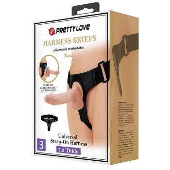   Pretty Love Kevin Harness Briefs - Felcsatolható heveder dildóval