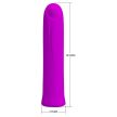 Pretty Love Curtis Purple – mini vibrátor 12 rezgésfunkcióval, memóriafunkcióval