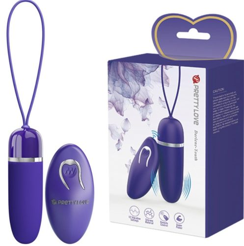 Tojás vibrátor távirányítóval – Pretty Love Darlene Youth lila, vízálló vibrációs tojás