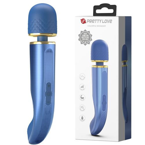 Pretty Love Colorful Massager Blue – prémium szilikon vibrátor vízálló kivitelben